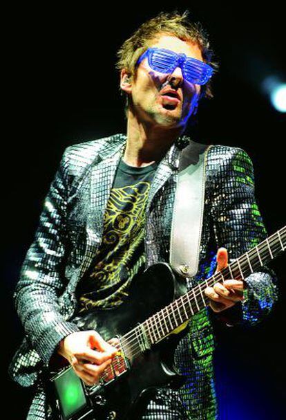 Matt Bellamy, cantante y guitarrista de Muse, durante un concierto en Nueva Orleans.