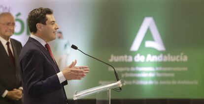 El presidente de la Junta de Andalucía, Juanma Moreno.