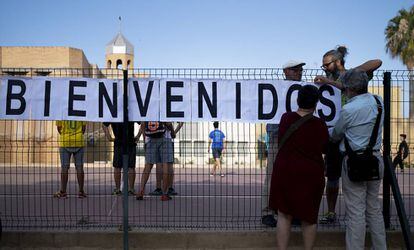 Acto celebrado este miércoles en Sevilla a favor de la integración de los menores inmigrantes.