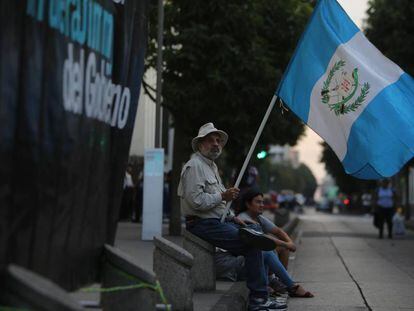 Protestas en Guatemala la semana pasada contra Jimmy Morales