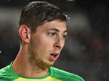 El futbolista Emiliano Sala, en un partido con el Nantes en noviembre de 2017.