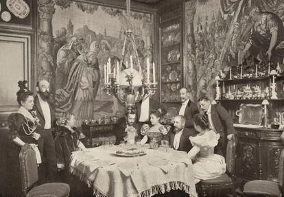 Dining room of the palace of the Marquises of La Romana.