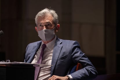 El presidente de la Fed, Jerome Powell, el pasado 30 de junio en el Congreso.