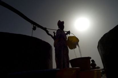 Proyecto para el acceso a fuentes de agua potable realizado por Acción contra el hambre en Mauritania (2011).