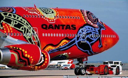 Un avión de Qantas.