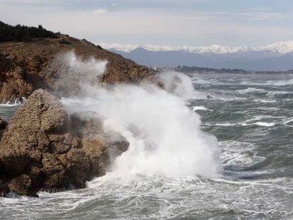 El temporal de viento este jueves a la Illa Mateua (Alt Empord&agrave;).