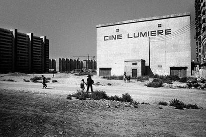 'Lumiere', tomada por Jordi Socias en 1974 cuando el cine estaba recién inaugurado.
