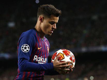 Coutinho, en un partido del Barça.