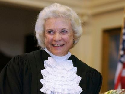 Sandra Day O'Connor, en una imagen de enero de 2003, cuando era jueza del Tribunal Supremo.
