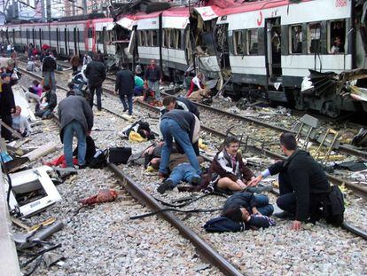 Atentado terrorista del 11 de marzo del 2004 en la estación de Atocha de Madrid.