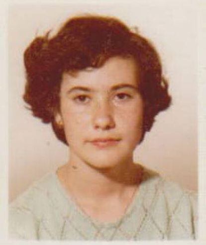 Teresa Conde, cuando tenía 15 años.