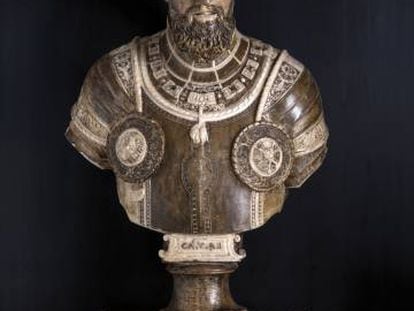 Busto de Carlos V (hacia 1555). obra de Leone y Pompeo Leoni.
