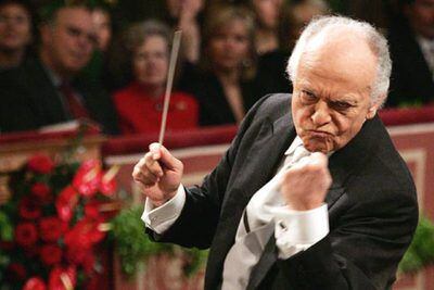 Lorin Maazel, en un momento del concierto en el Musikverein de Viena.