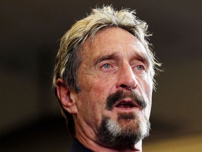 John McAfee, in a photo from 2015.