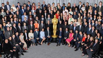 Foto oficial de los nominados en la 91 edición de los premios Oscar.