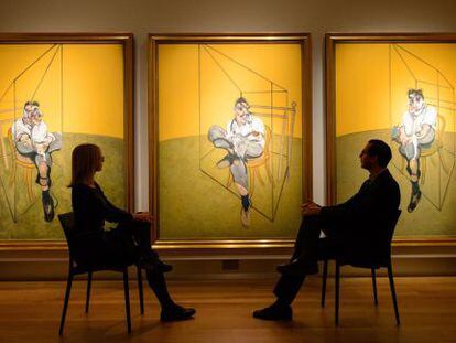 El tríptico del pintor Lucien Freud realizado por el también artista Francis Bacon.