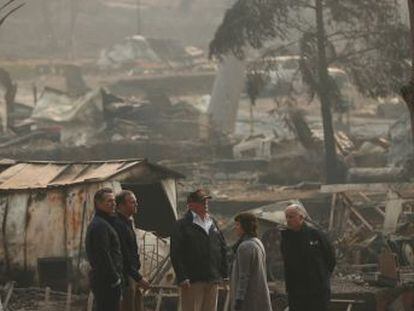 El presidente y las autoridades del Estado se dan una tregua institucional para coordinar su respuesta al drama del incendio de Paradise