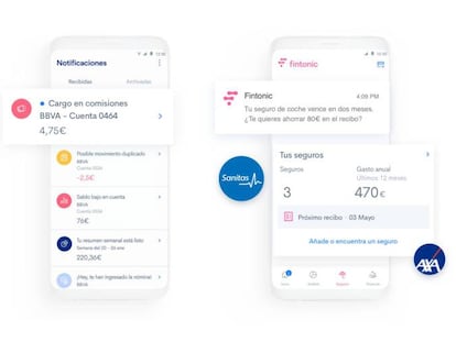 Captura de pantalla de la aplicación Fintonic