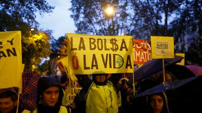 Manifestación ecologista, el pasado 12 de noviembre en Madrid.