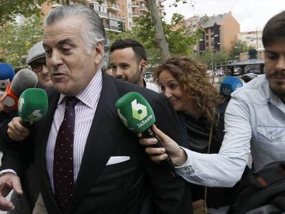 B&aacute;rcenas entra a declarar el pasado 25 de mayo en los juzgados de Madrid.
