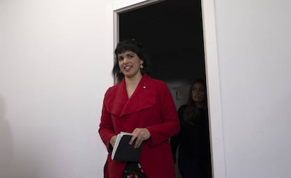 La líder de Adelante Andalucía, Teresa Rodríguez.
