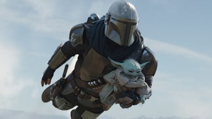 Una escena de 'The Mandalorian', serie de Disney+ con 24 nominaciones.