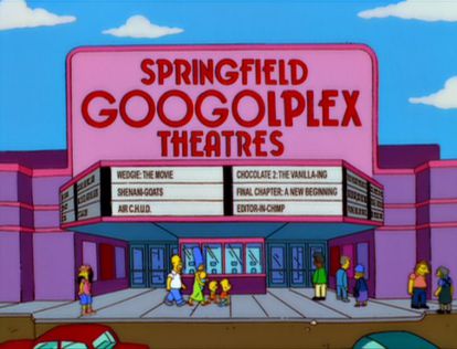Els cinemes Googolplex de Springfield.