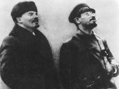 Lenin y Sverdlov, en una imagen en la época de la Revolución Rusa.