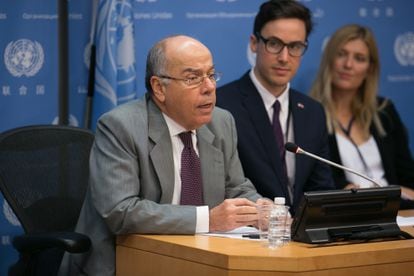 Mauro Vieira, durante una conferencia en la sede de Naciones Unidas en Nueva York, el 9 de octubre de 2017. 