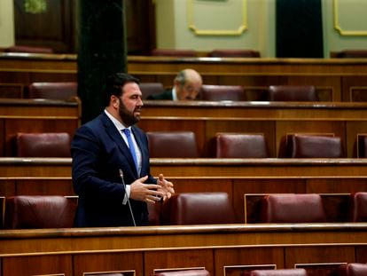 Jon Iñarritu, durante una sesión de control al Gobierno, el pasado abril.