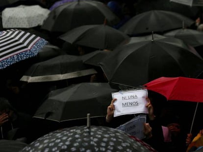 Movilización contra los feminicidios en Buenos Aires, el pasado 19 de octubre.