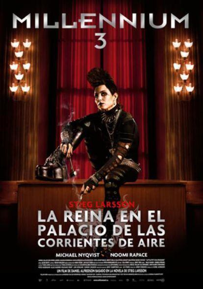 Cartel de Millennium 3. La reina en el palacio de las corrientes de aire
