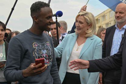 Marine Le Pen a salué l'homme lors d'un rassemblement pré-électoral vendredi dernier.