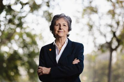 Elda Mata, presidenta de Societat Civil, este viernes en Barcelona.