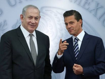 Benjamin Netanyahu y Enrique Peña Nieto.