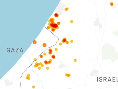 Mapas | Los lugares clave de la guerra de Israel en Gaza: ataques al muro y bombardeos
