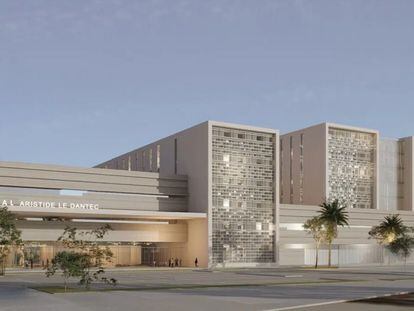 Diseño del Hospital Universitario Arístide Le Dantec, en Dakar (Senegal).