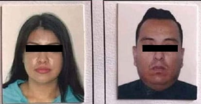 laura "No" y Jesús Addid "No"los agresores de la maestra, en una imagen difundida en las redes sociales.