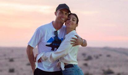 Cristiano Ronaldo y Georgina Rodríguez, en Dubai. 