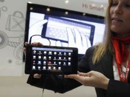 Tablet de Huawei con sistema operativo Android.