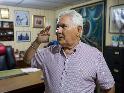El comandante sandinista Edén Pastora en un retrato de 2018 en Managua, Nicaragua