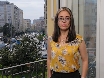 Ruth Serrano, paciente de la enfermedad de Crohn, la pasada semana en Madrid.