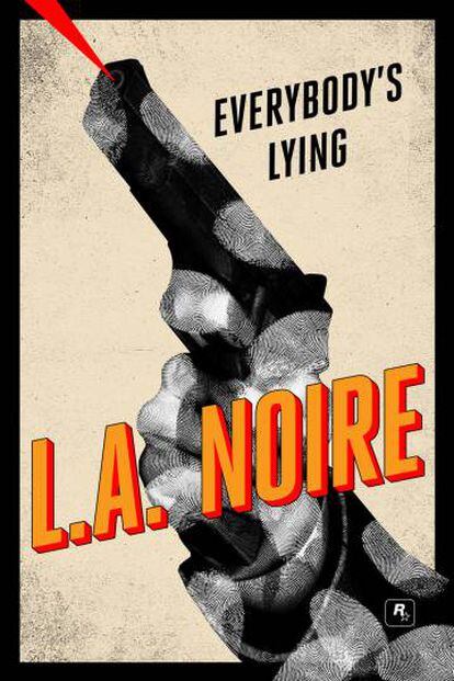 Póster del videojuego de Rockstar Games 'L.A. Noire'.