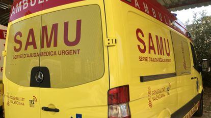 Una ambulancia del Samu de la Generalitat Valenciana.