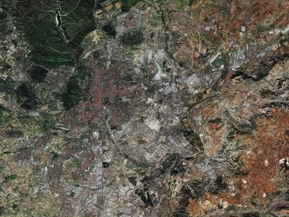 Madrid, en una imagen tomada en noviembre de 2015 por un sat&eacute;lite de la ESA.