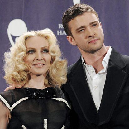 Madonna y Justin Timberlake, productor de 'Hard Candy'