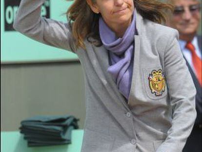 La tenista Arantxa Sánchez Vicarioe, en mayo en Roland Garros.