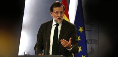 Mariano Rajoy, en La Moncloa, valora sus reuniones.