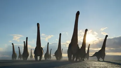 Titanosaurs in 'Prehistoric Planet'.