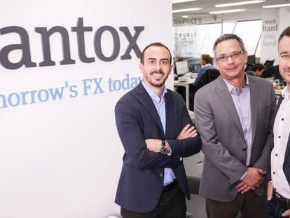 Antonio Rami, John Carbajal y Philippe Gelis, los fundadores de Kantox.